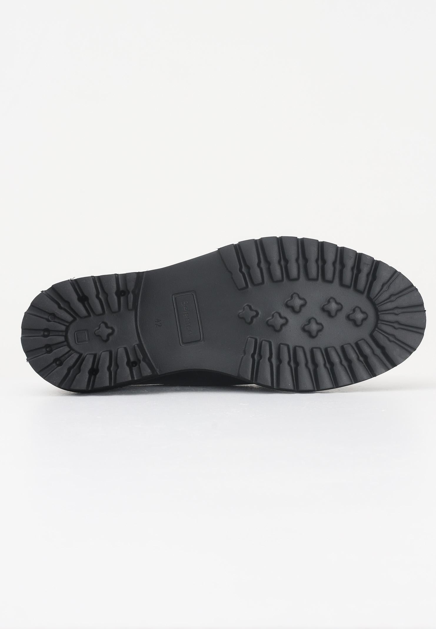 SELECTED HOMME Scarpe MOC-TOE nere da uomo 16098507 Black SELECTED HOMME 