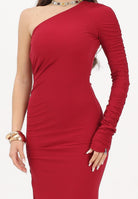 PATRIZIA PEPE Abito lungo monospalla rosso da donna 2A3012JZ26 R894 PATRIZIA PEPE 