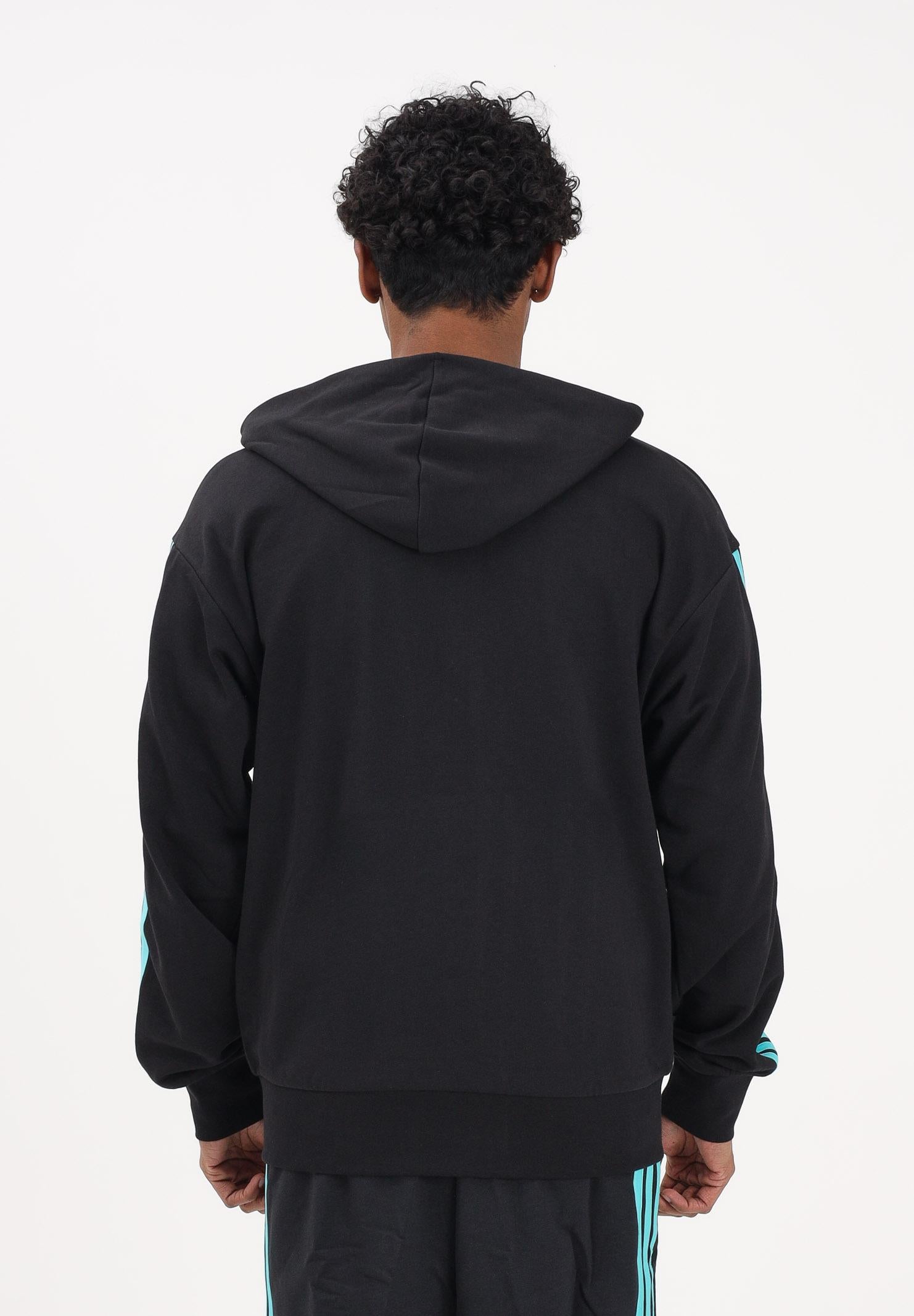 ADIDAS PERFORMANCE Felpa con zip MERCEDES-AMG PETRONAS FORMULA 1 TEAM DNA nera da uomo KE5910 . ADIDAS PERFORMANCE 