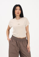 ADIDAS PERFORMANCE T-shirt a manica corta Future Icons Small Logo beige da donna KD7721 . ADIDAS PERFORMANCE 