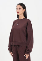 ADIDAS PERFORMANCE Felpa girocollo Essentials Small Logo Feelcozy marrone da donna JV7302  ADIDAS PERFORMANCE 