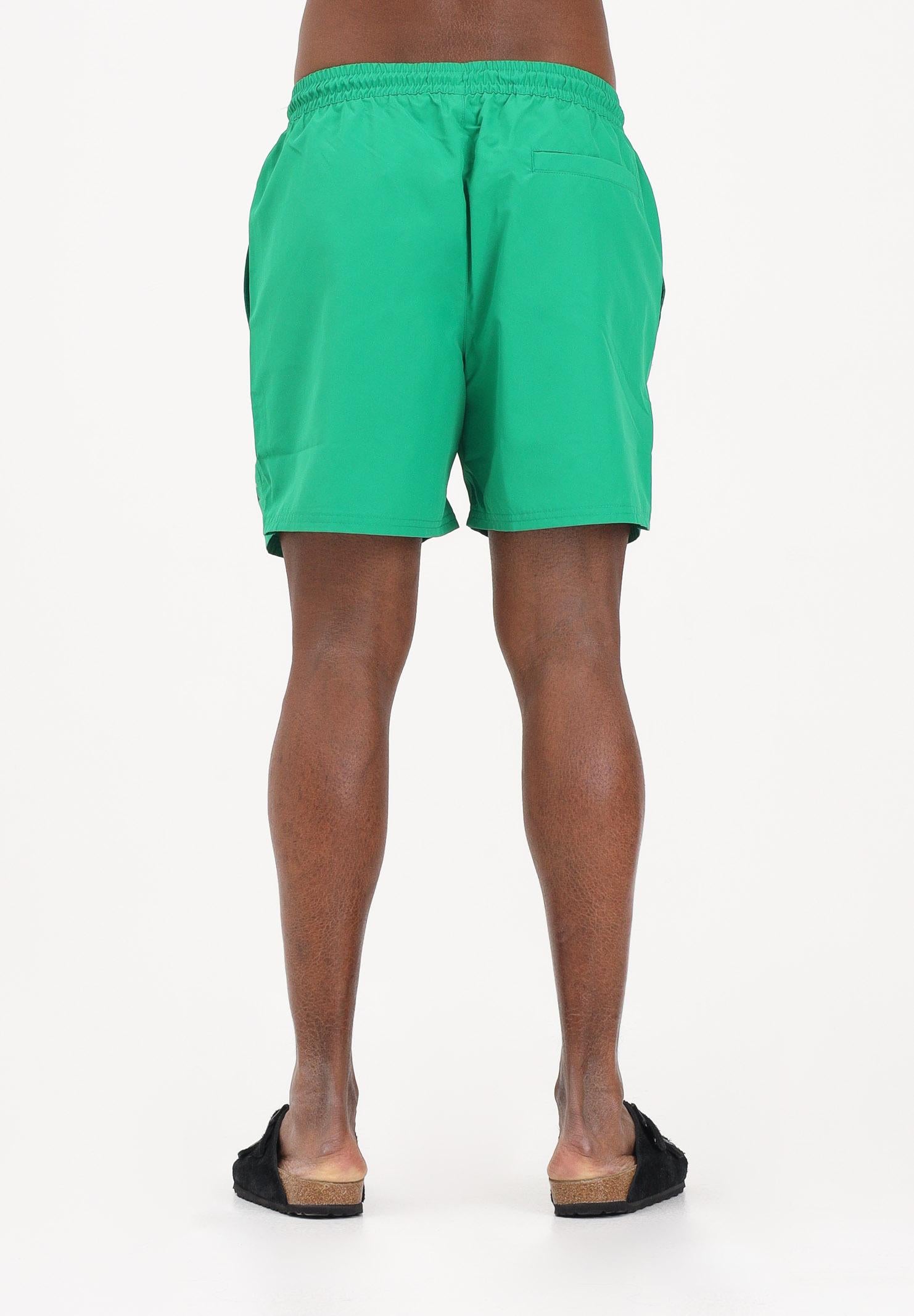 CALVIN KLEIN Shorts mare verde da uomo con logo LV00N61045 QCP CALVIN KLEIN 