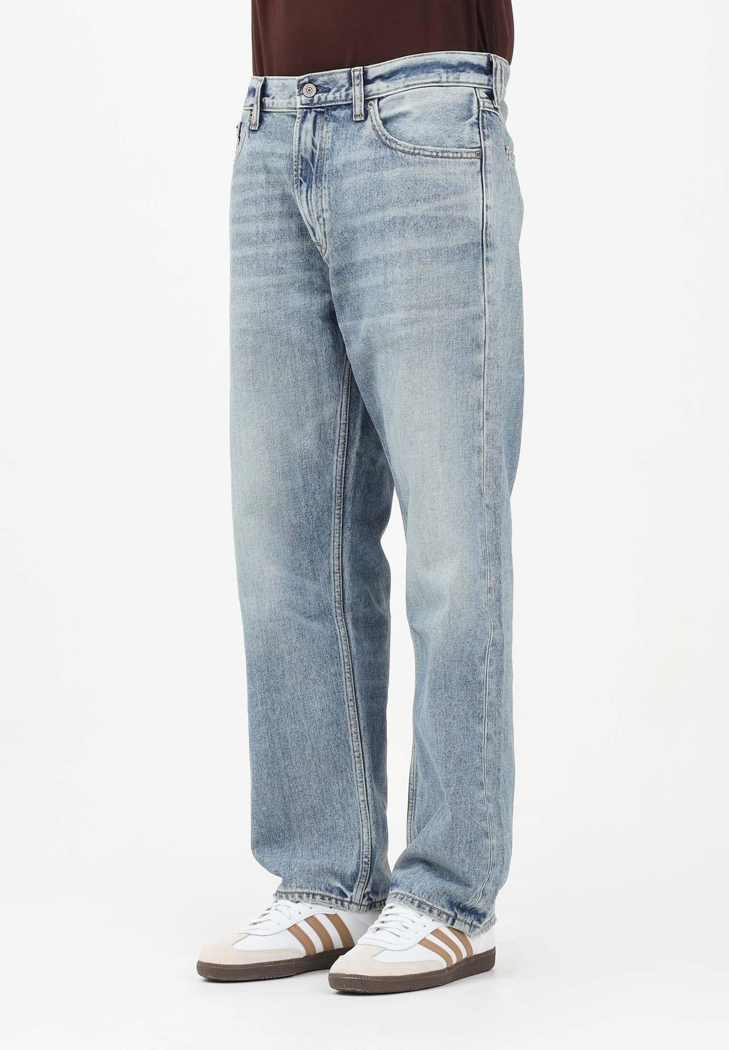CALVIN KLEIN JEANS Jeans 90's Straight in denim chiaro da uomo LV04RE719G3XK . CALVIN KLEIN JEANS 
