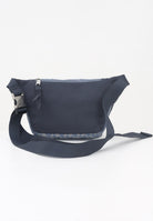 CALVIN KLEIN Marsupio blu da uomo in tessuto jacquard con logo LV04G3177G K6B CALVIN KLEIN 