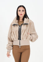 PINKO Pelliccia corta beige da donna 105399A2PI C60 PINKO 
