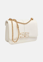 ELISABETTA FRANCHI Borsa a tracolla avorio da donna con logo BS91A61E2 360 ELISABETTA FRANCHI 