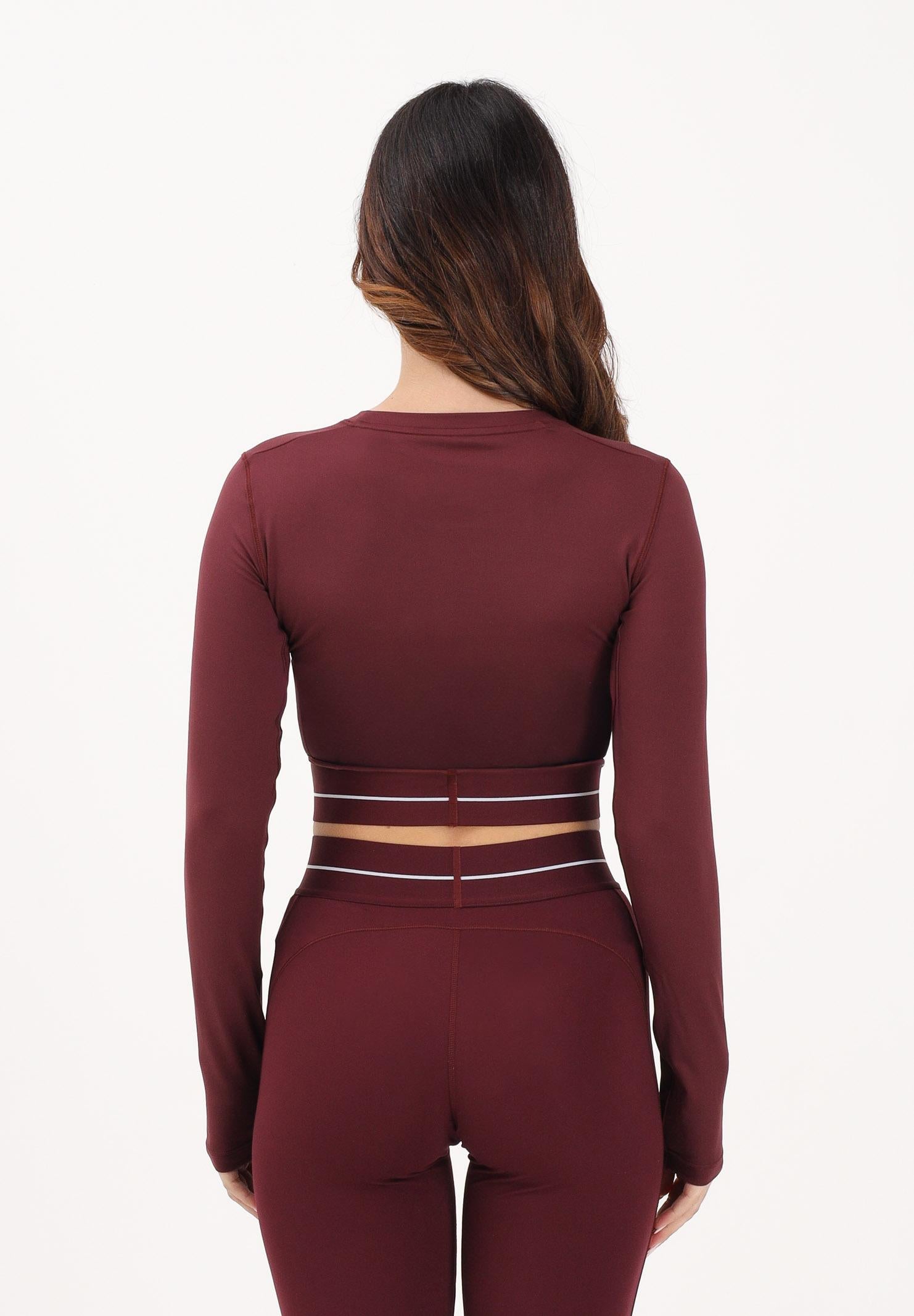 ADIDAS PERFORMANCE Top a manica lunga Hyperglam bordeaux da donna<BR/> KR0374 . ADIDAS PERFORMANCE 