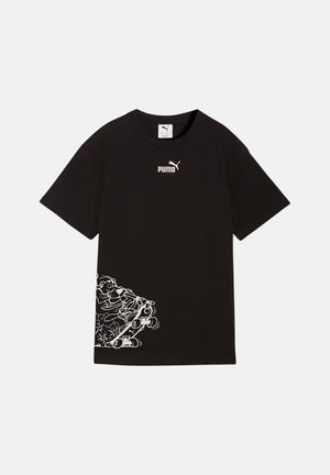 PUMA T-shirt a manica corta Graphic nera per bambino e bambina 692610 01 PUMA 