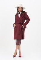 MAX MARA Cappotto Dravenna bordeaux da donna 2526016091600 084 MAX MARA 