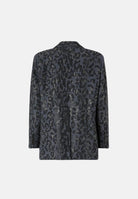 PINKO Giacca JAGUAR doppiopetto Giacca doppiopetto con strass e motivo jaguar grey dark grigio, colore basico grigio, donna. 107519A3GO I90 PINKO 