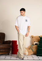 NEW ERA Pantalone New York Yankees MLB Chino beige per uomo e donna 60684326 . NEW ERA 