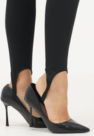 VICOLO Leggings nero da donna con staffa alla caviglia UF0119 NE VICOLO 