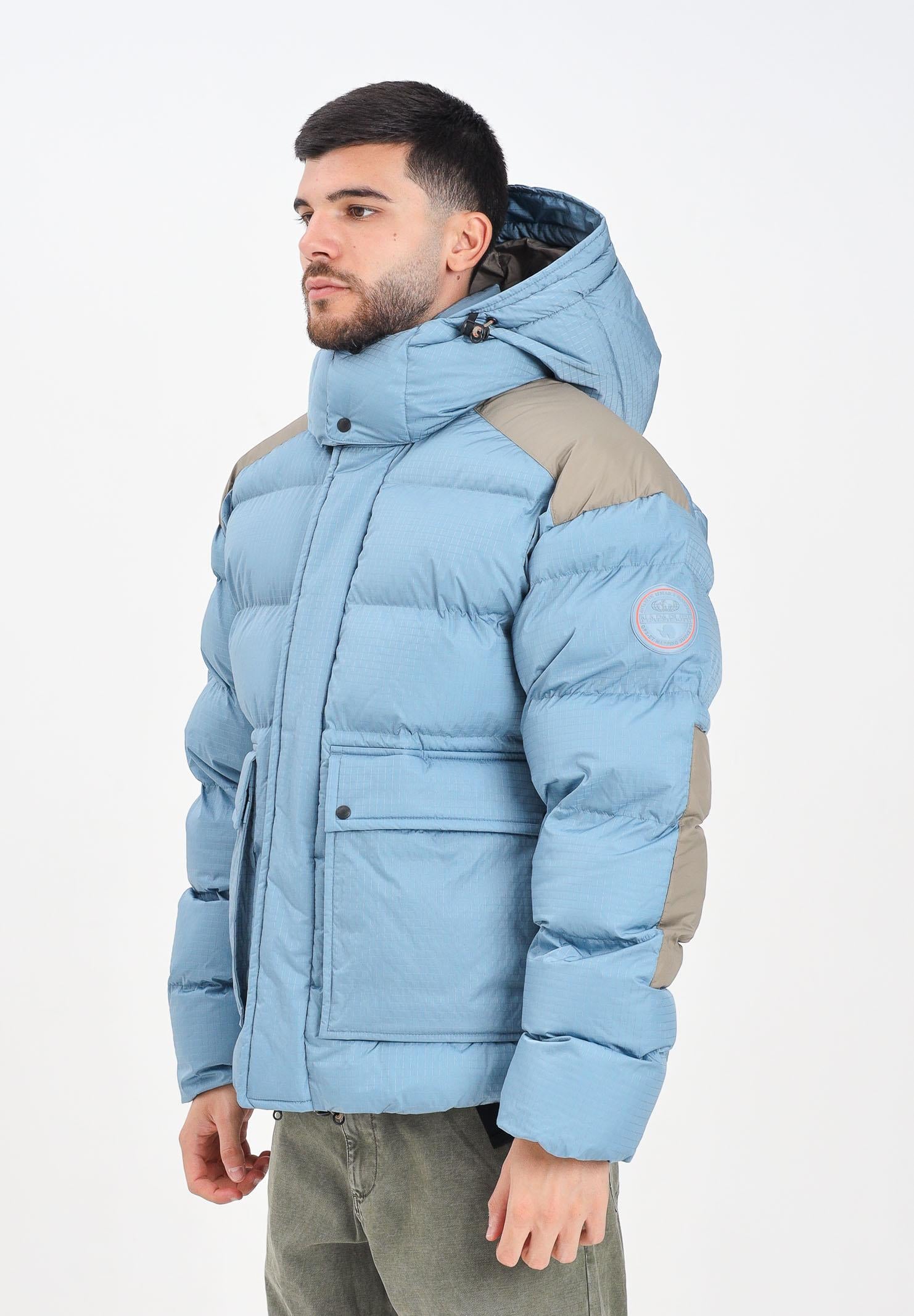 NAPAPIJRI Piumino Gail azzurro da uomo NP0A88Z9I841 . NAPAPIJRI 