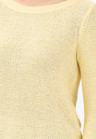 ONLY Maglioncino girocollo giallo da donna 15113356 SU ONLY 