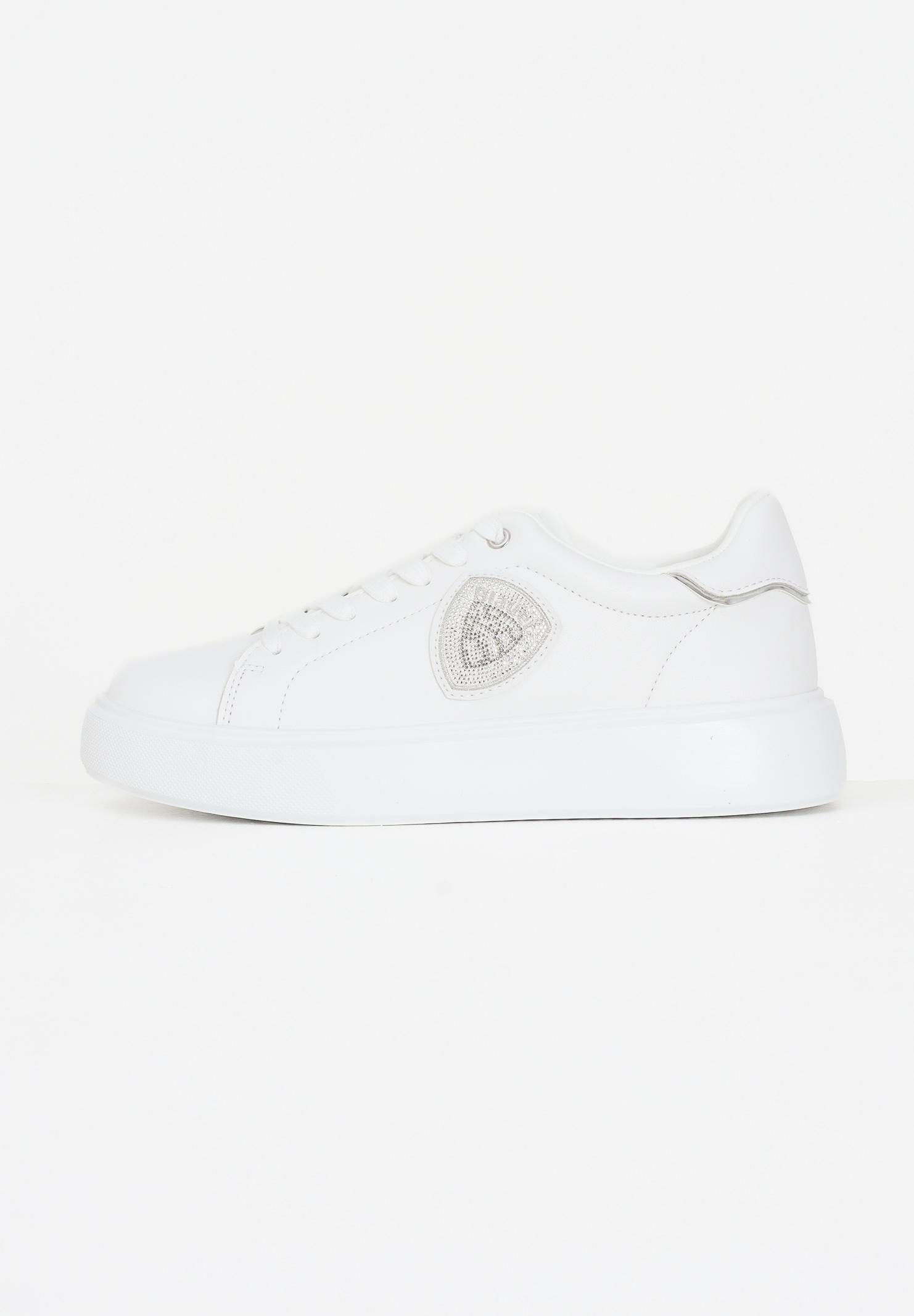 BLAUER Sneakers bianche da donna con scudetto in strass F5VENUS01LEA WHI BLAUER 
