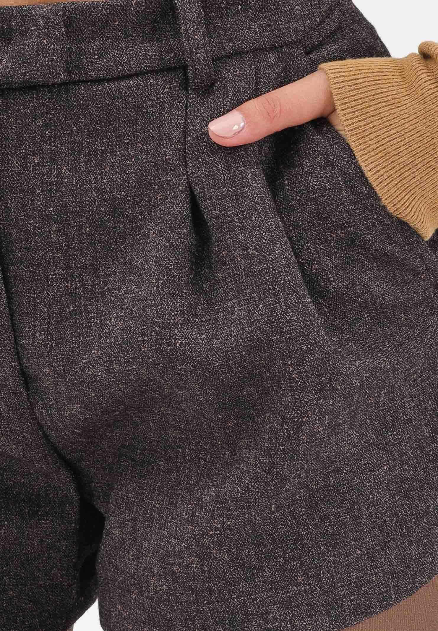 PATRIZIA PEPE Shorts marrone da donna a palloncino 2P1701A646 FG48 PATRIZIA PEPE 