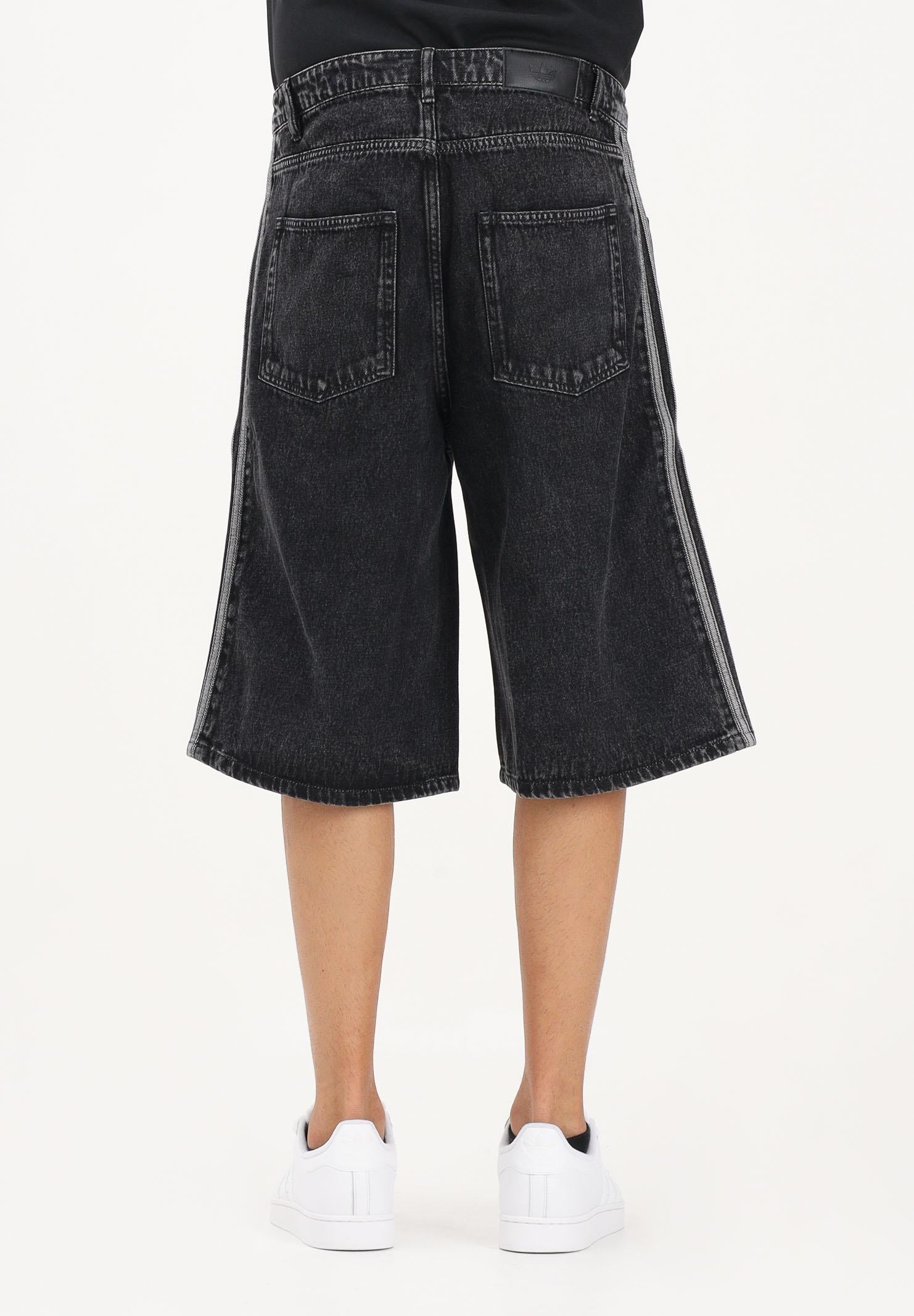ADIDAS ORIGINALS Shorts FIREBIRD ADICOLOR in denim nero da uomo KD1498 . ADIDAS ORIGINALS 