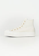 CONVERSE Sneakers Chuck Taylor All Star Lift Platform Golden Hits panna da donna A12764C  CONVERSE 