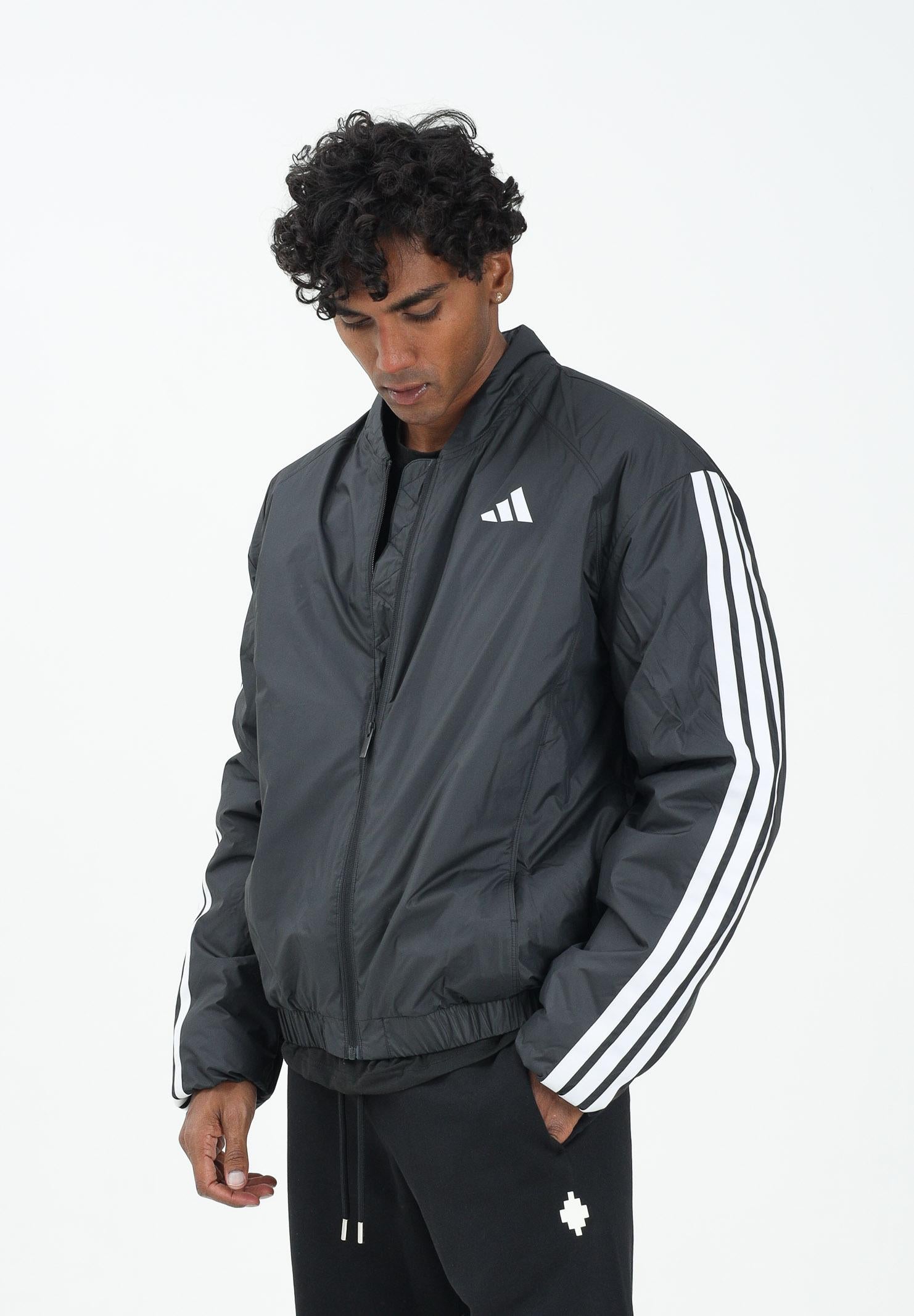 ADIDAS PERFORMANCE Bomber Essentials 3-Stripes Insulated nero da uomo JV5172  ADIDAS PERFORMANCE 