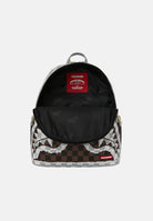 SPRAYGROUND Zainetto CREAM AND BROWN TEAR CHECK SAVAGE BACKPACK grigio e marrone da donna 910B8291NSZ . SPRAYGROUND 