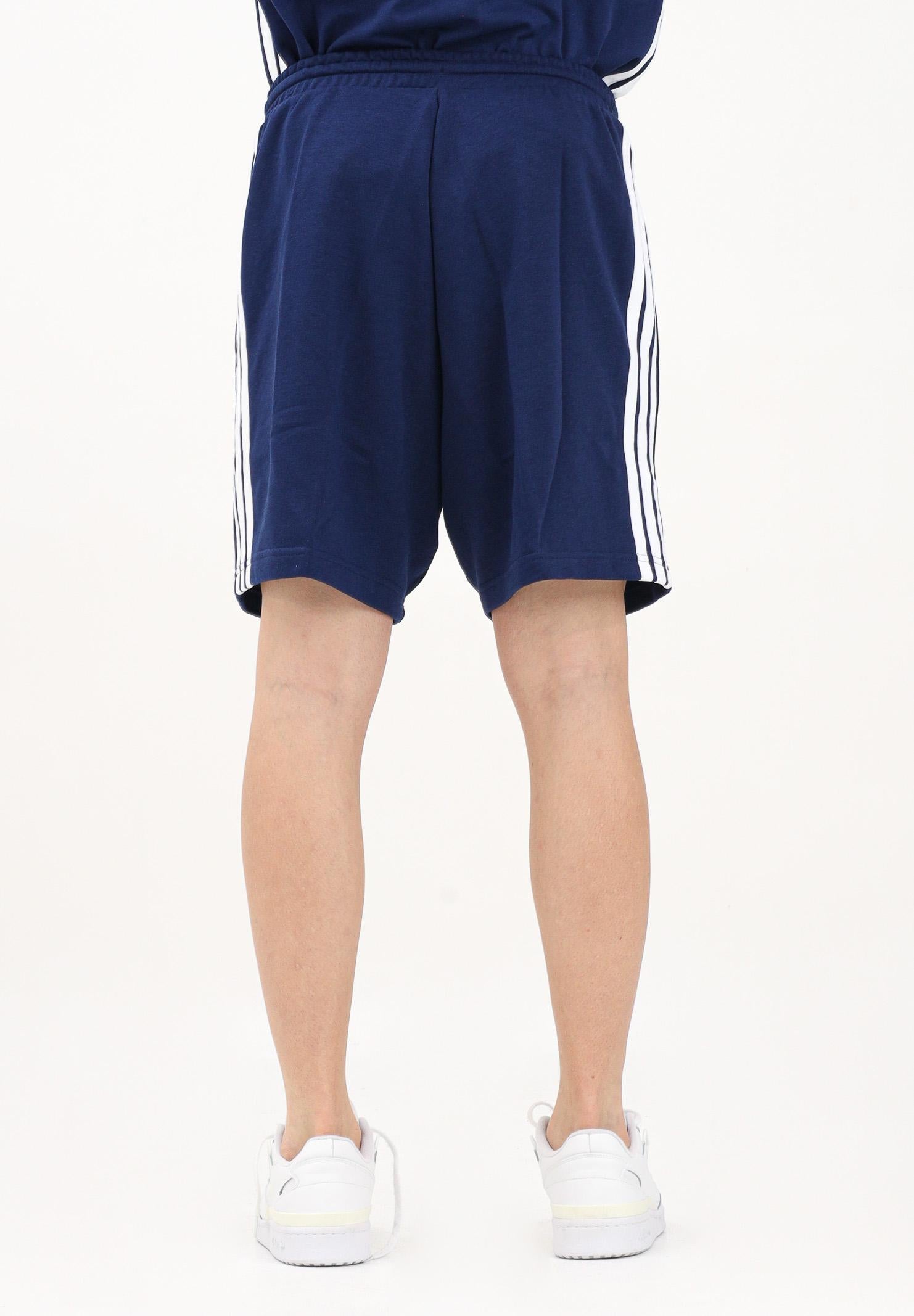 ADIDAS PERFORMANCE Shorts sportivo Essential 3-Stripes French Terry blu da uomo JE6417 . ADIDAS PERFORMANCE 