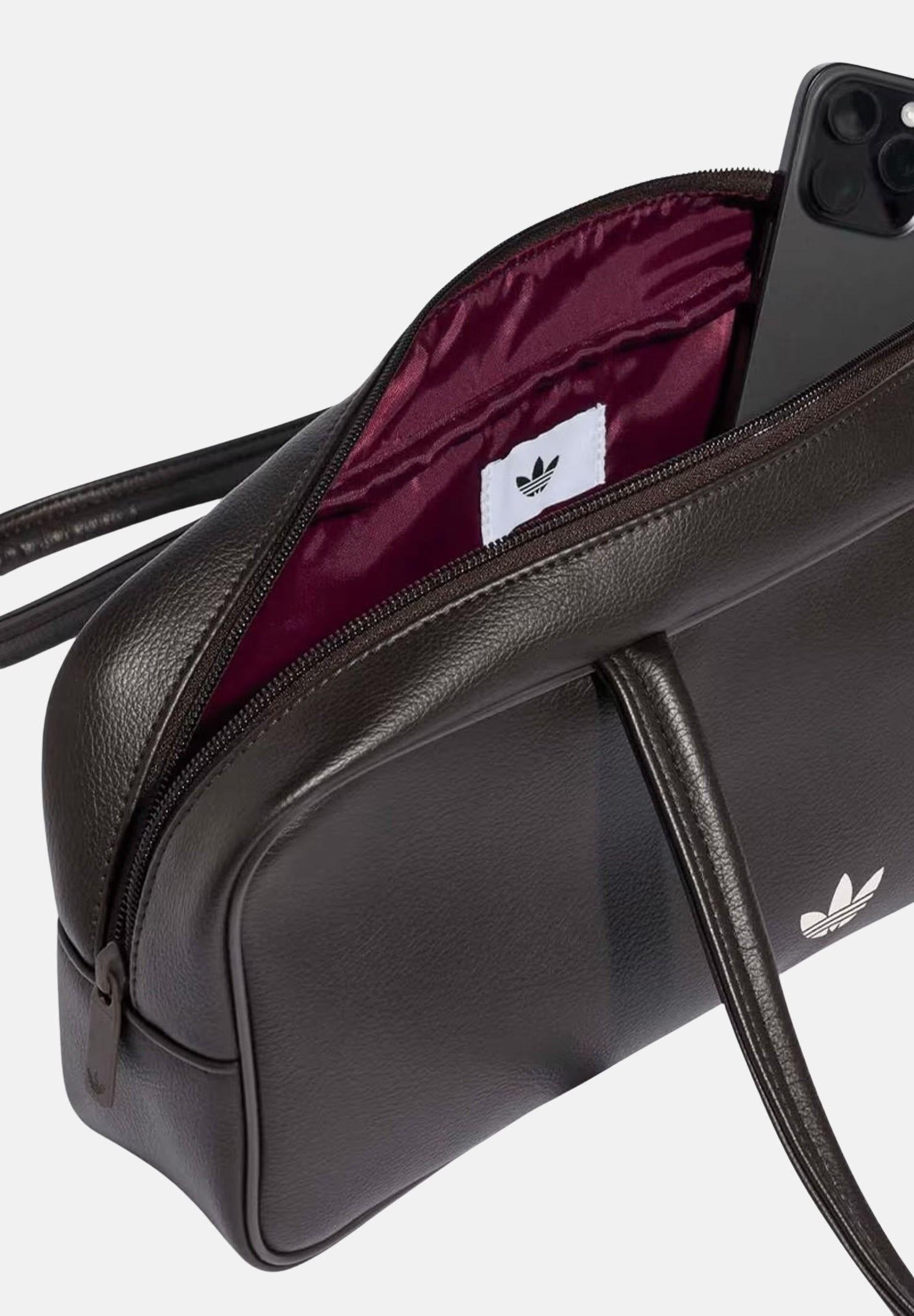 ADIDAS ORIGINALS Borsa a spalla ADICOLOR ELONGATED AIRLINER testa di moro da donna KR1513 . ADIDAS ORIGINALS 