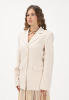 PATRIZIA PEPE Giacca monopetto panna da donna 8S0559A6F5 W409 PATRIZIA PEPE 