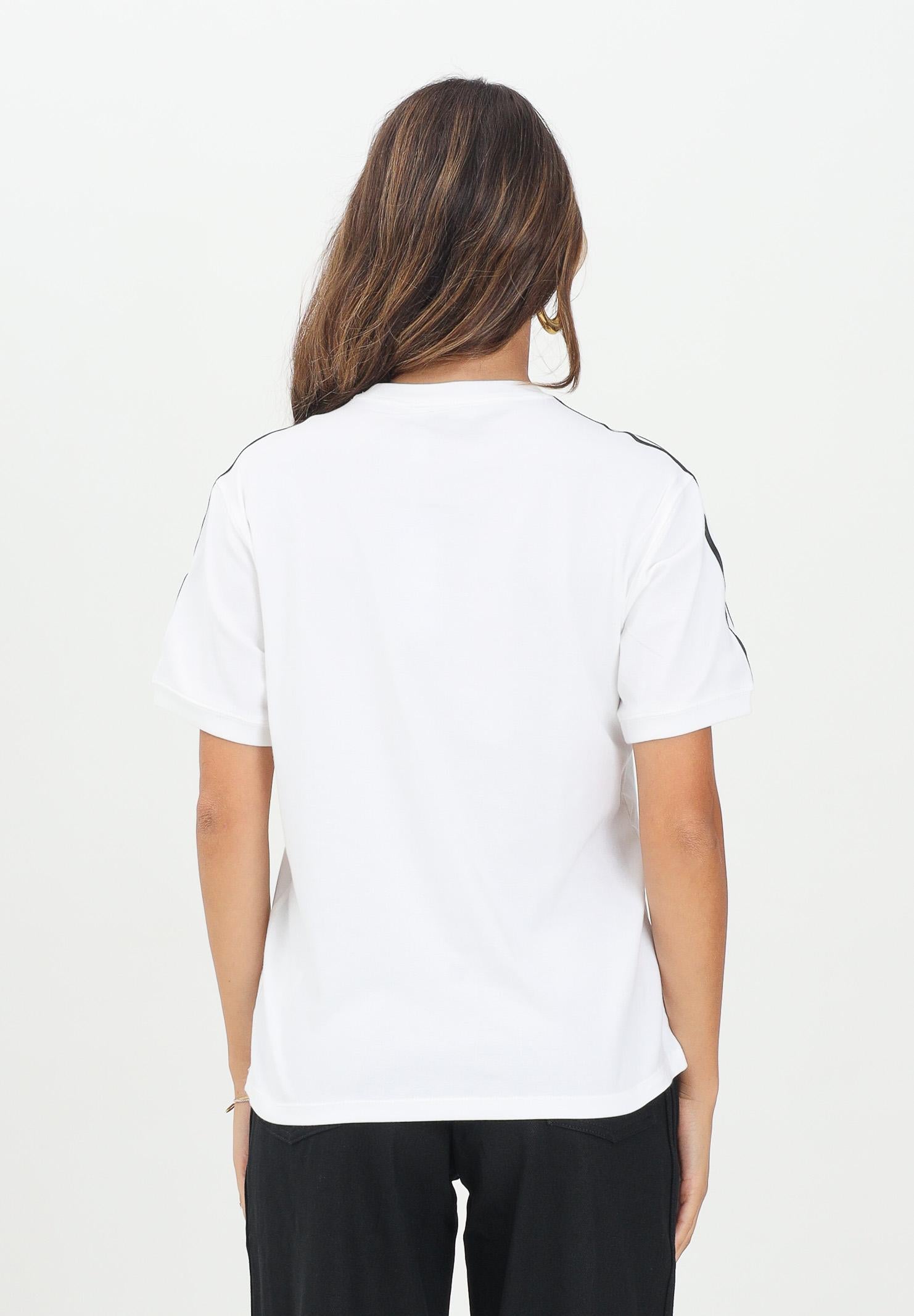 ADIDAS ORIGINALS T-shirt a manica corta 3-Stripes bianca da donna IR8051  ADIDAS ORIGINALS 
