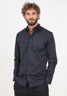 SELECTED HOMME Camicia a manica luna nera da uomo 16080200 BLACK SELECTED HOMME 