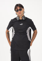 PUMA T-shirt a manica corta Essentials Block nera da uomo 691698 01 PUMA 