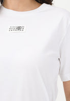MAISON MARGIELA T-shirt a manica corta bianca per donna, ragazzi e bambini con logo M61022MM04I M6100 MAISON MARGIELA 