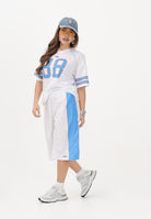 GCDS Shorts bianco per donna, ragazzi e bambini con logo C1BJQL710J338 100E GCDS 