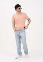 LACOSTE T-shirt a manica corta salmone per uomo e donna con patch logo TH6709 UI2 LACOSTE 