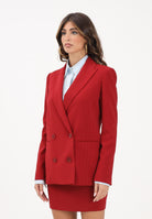 PATRIZIA PEPE Giacca doppiopetto rossa da donna 8S0554A6F5 R862 PATRIZIA PEPE 