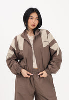 ADIDAS ORIGINALS Giacca a vento BLOCKED WASHED marrone e beige da donna KD8787 . ADIDAS ORIGINALS 