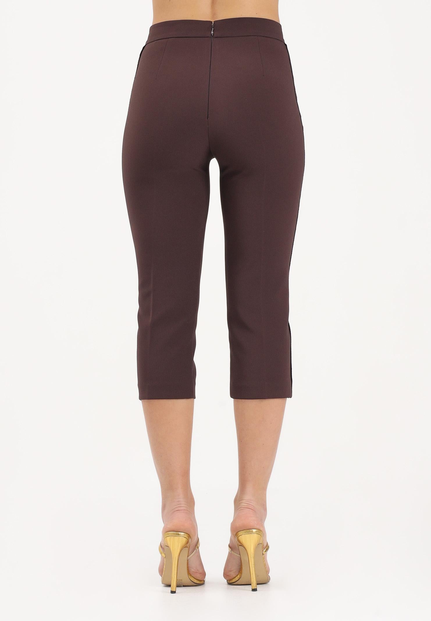 ELISABETTA FRANCHI Pantalone Capri marrone da donna PA19063E2 644 ELISABETTA FRANCHI 