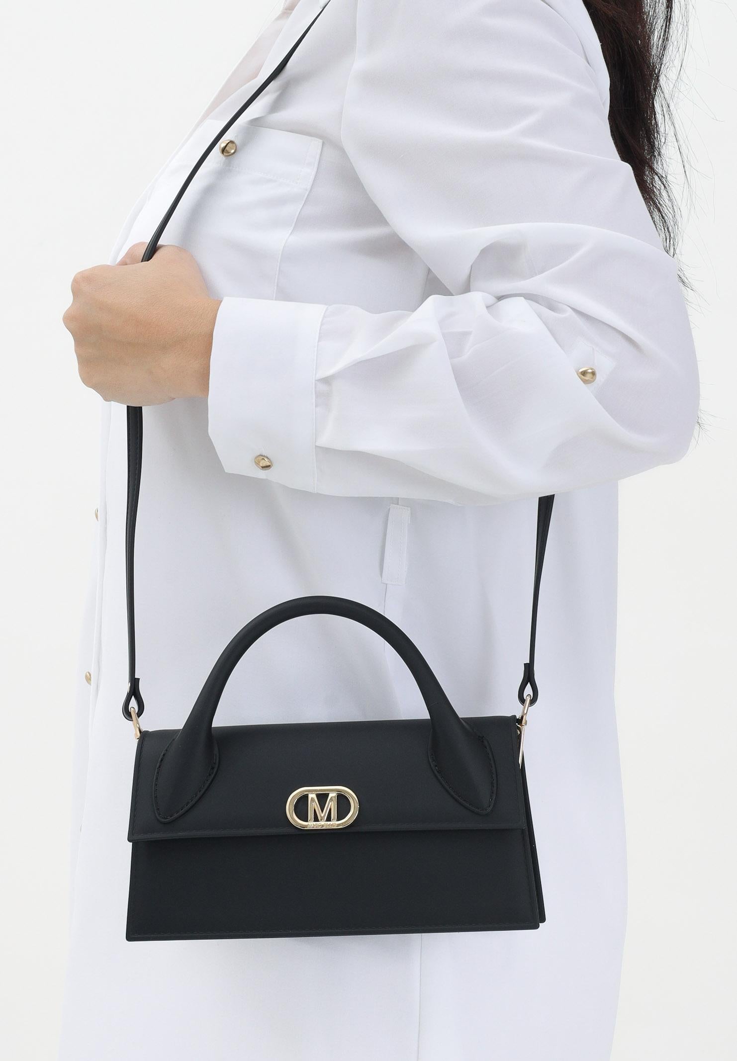 MARC ELLIS Borsa a Mano Flat Arrow: Eleganza Minimalista in Gomma Nera