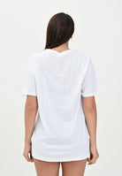 SANTAS T-shirt a manica corta bianca da donna con stampa DOLCEFARNIENTE BIANCO SANTAS 