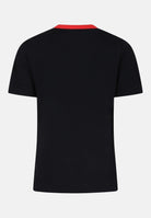 T-shirt a manica corta nera per donna e bambina con stampa logo M01228M00L9 0M900 MARNI 