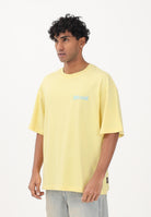 JUST CAVALLI T-shirt a manica corta gialla da uomo con stampa sul retro 80OAHE26CJ118 644 JUST CAVALLI 