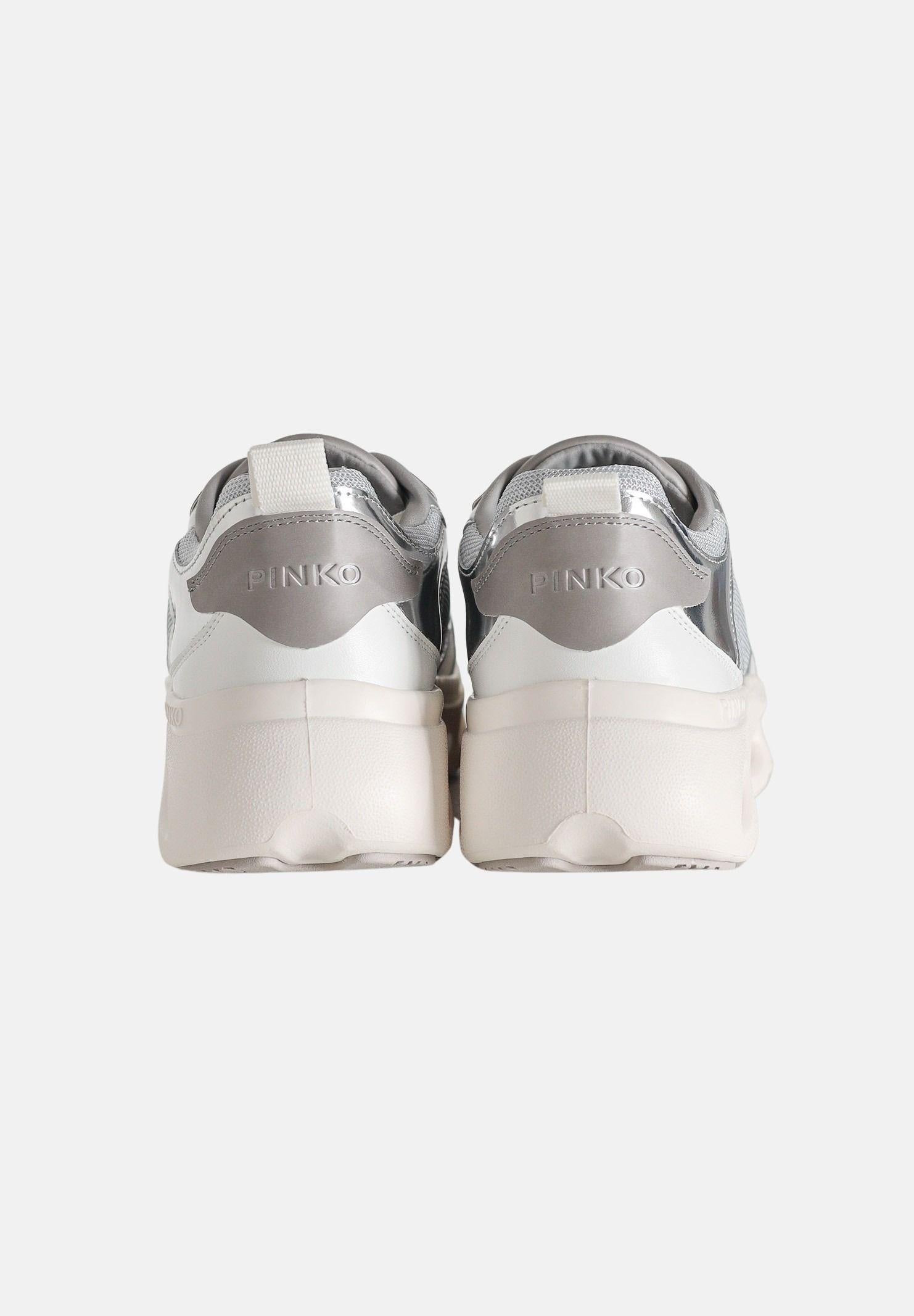 PINKO Sneakers argento da donna con logo SS0167P144ZZF ZZF PINKO 