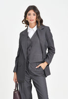 ONLY Giacca monopetto grigia da donna 15318088 DarkGreyMel ONLY 