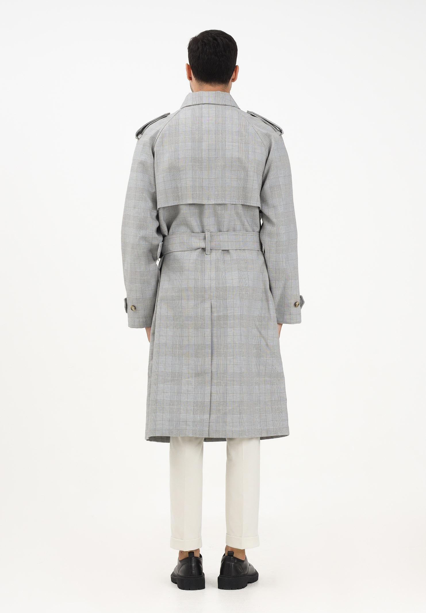 LACOSTE Trench a quadri bianco, nero e verde da uomo BH5521 6PK LACOSTE 