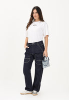 DIESEL Jeans D-Berr in denim scuro per donna, ragazzi e bambini J02330KXBRN K01 DIESEL 