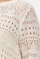 JDY Maglia traforata panna da donna 15287384 EG JDY 