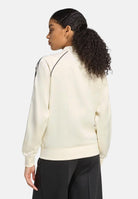 ADIDAS ORIGINALS Felpa con zip Adicolor SST Satin panna da donna KH1567 . ADIDAS ORIGINALS 