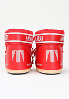 MOON BOOT Stivali da neve ICON LOW rossi per uomo e donna 80D1409340 D001 MOON BOOT 
