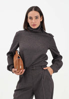 PATRIZIA PEPE Maglia a collo alto marrone da donna 2C1657A646 FG48 PATRIZIA PEPE 