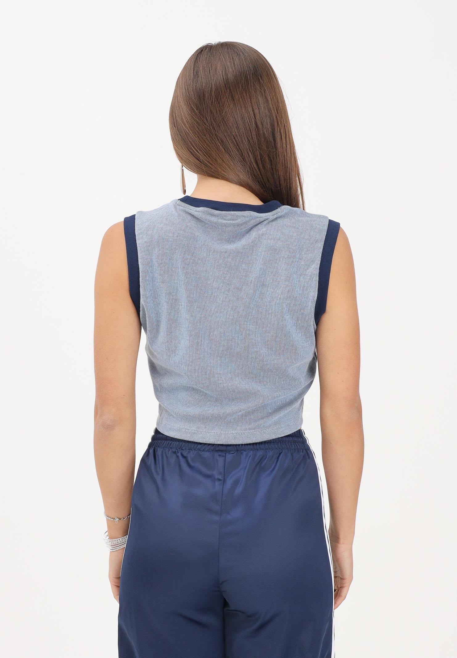 ADIDAS ORIGINALS top HEATHER Tank Top Night Indigo / Blue Dawn azzurro e blu navy donna. KS6789 . ADIDAS ORIGINALS 