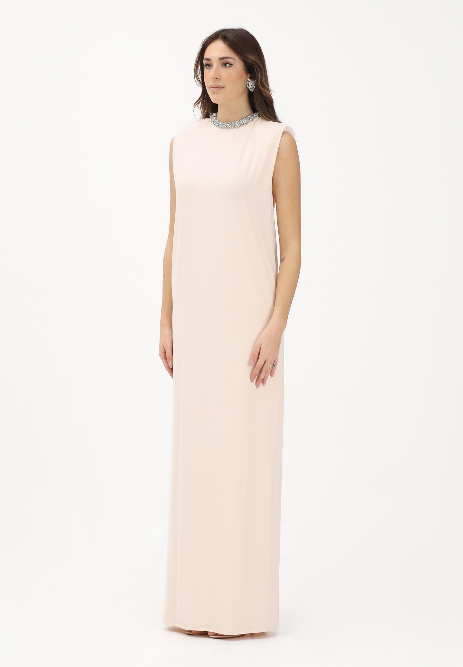 ELISABETTA FRANCHI Abito lungo burro da donna con girocollo gioiello AR83J62E2 FB6 ELISABETTA FRANCHI 